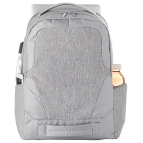 48-Hour Leed's Grey Overland TSA Friendly 17 Inch Laptop Backpack with USB Port
