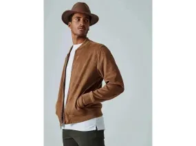 7 Diamonds Evolution Suede Bomber In Earth