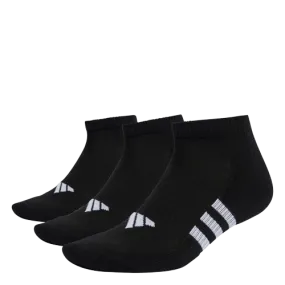 ADIDAS PERFORMANCE CUSHIONED LOW SOCKS 3 PAIRS - BLACK