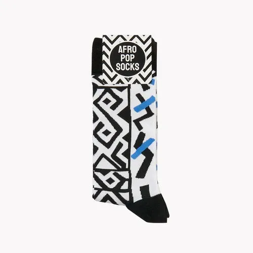 Afropop Kasai Black Socks