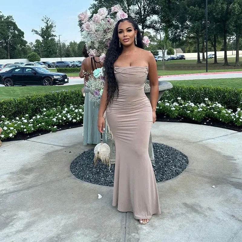Amozae-Party Dress Women Summer Sexy Sleeveless Spaghetti Strap Backless Dress Streetwear Bodycon Fashion Elegant Club Dresses Female