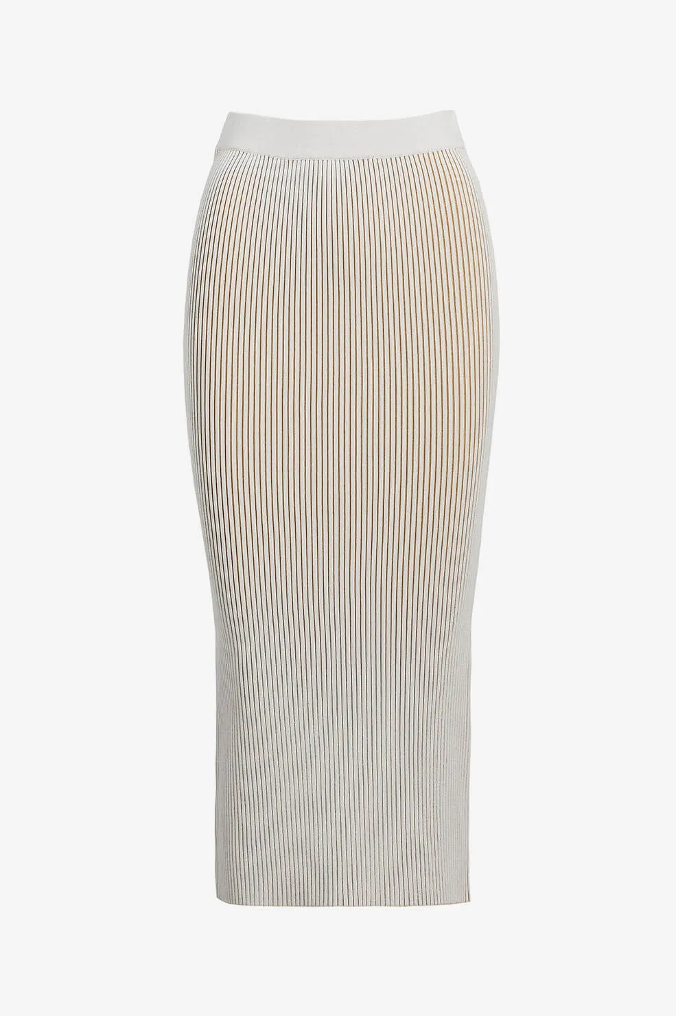 Anine Bing - Julian Skirt in Ivory and Camel