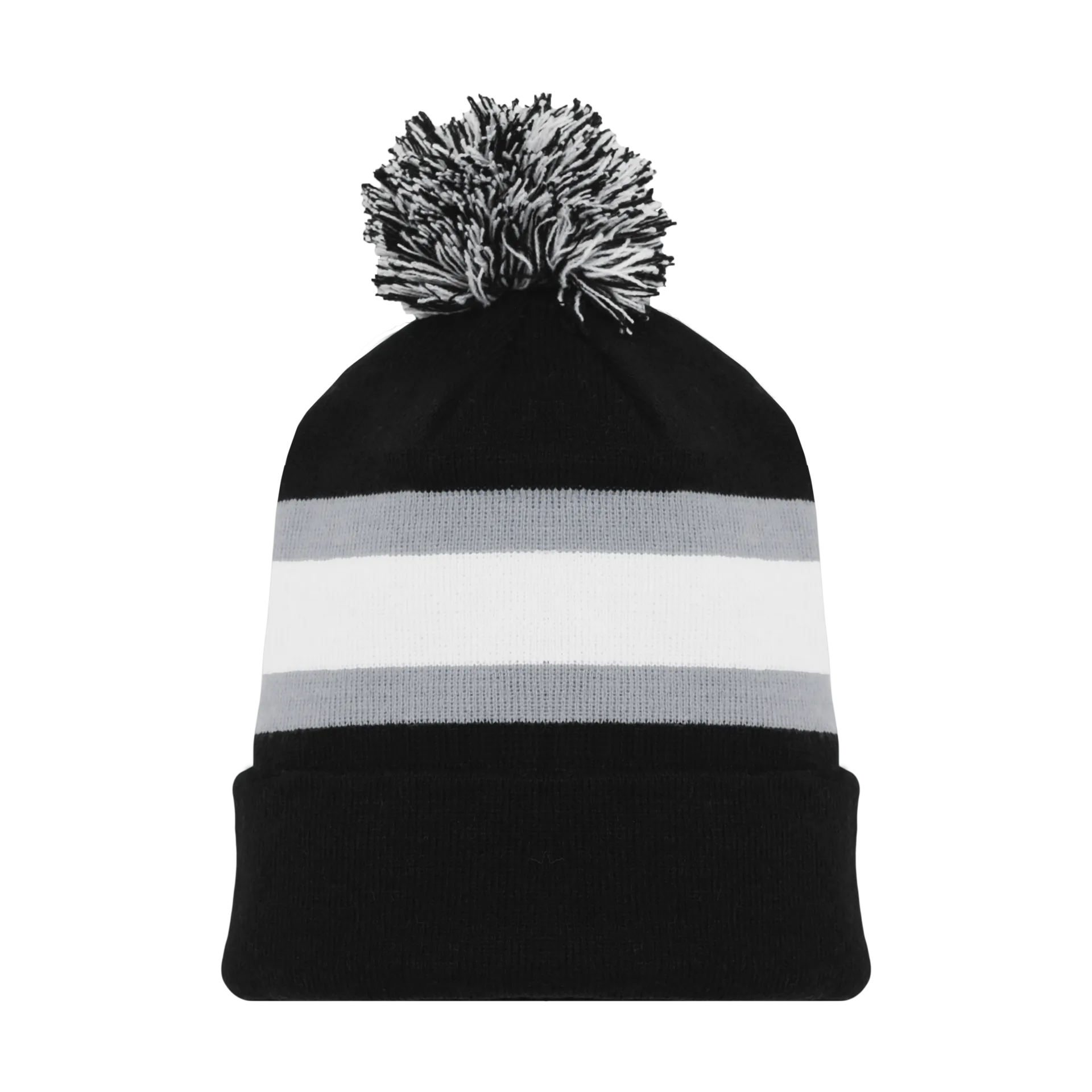 Athletic Knit (AK) A1830A-941 Adult LA Black Hockey Toque/Beanie