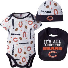 Bears Baby Logo Onesie, Cap and Bib