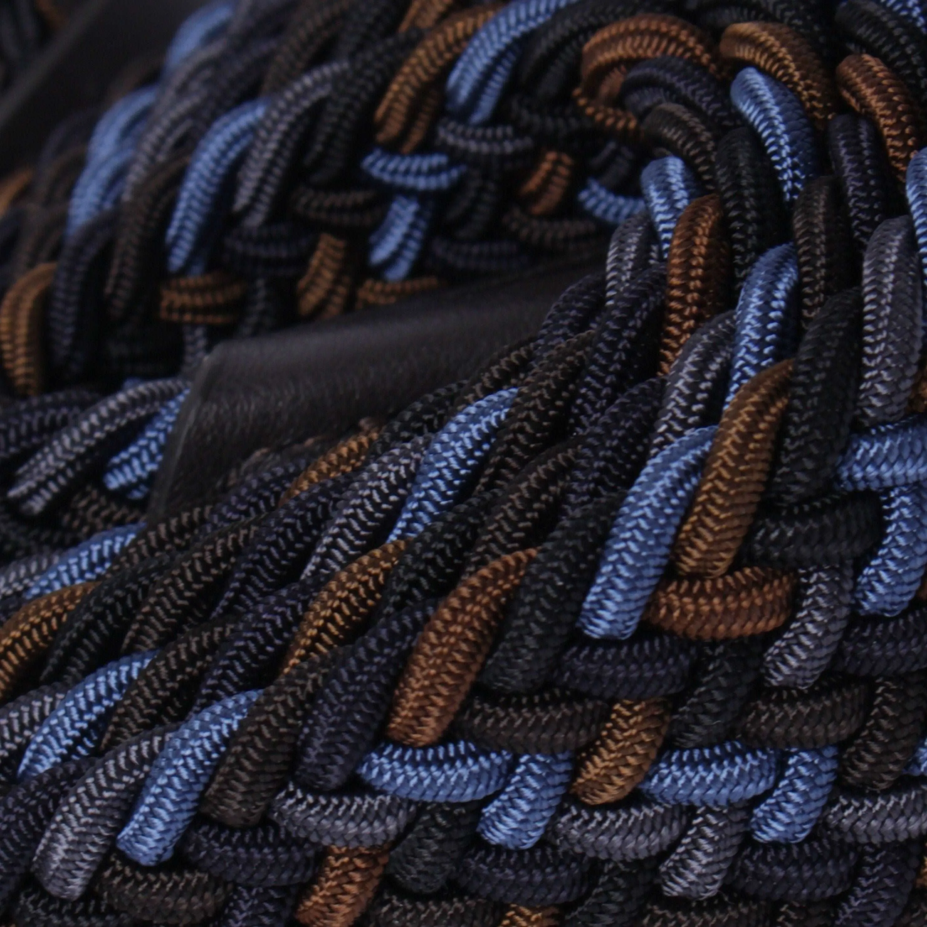 Blue & Brown Belt Woven Elastic Belt - Anderson's