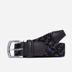Blue & Brown Belt Woven Elastic Belt - Anderson's
