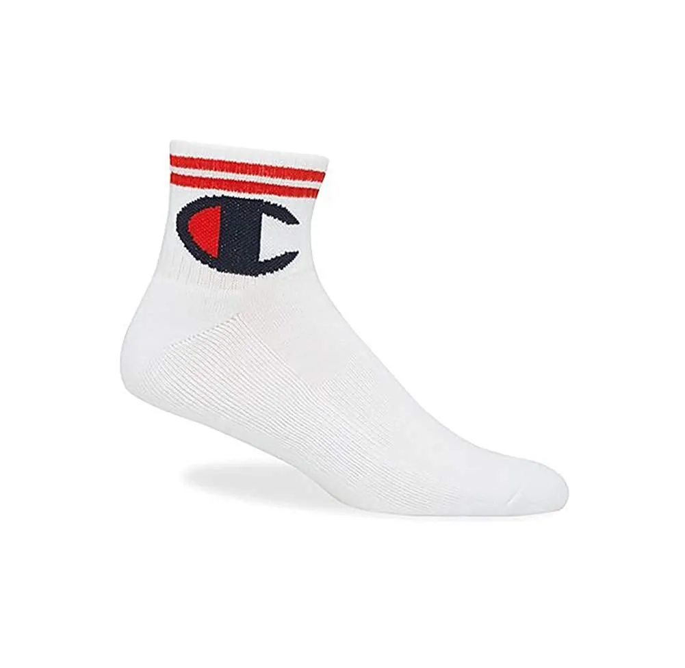 Champion LIFE Men's Athletic Life-C Logo Ankle Socks