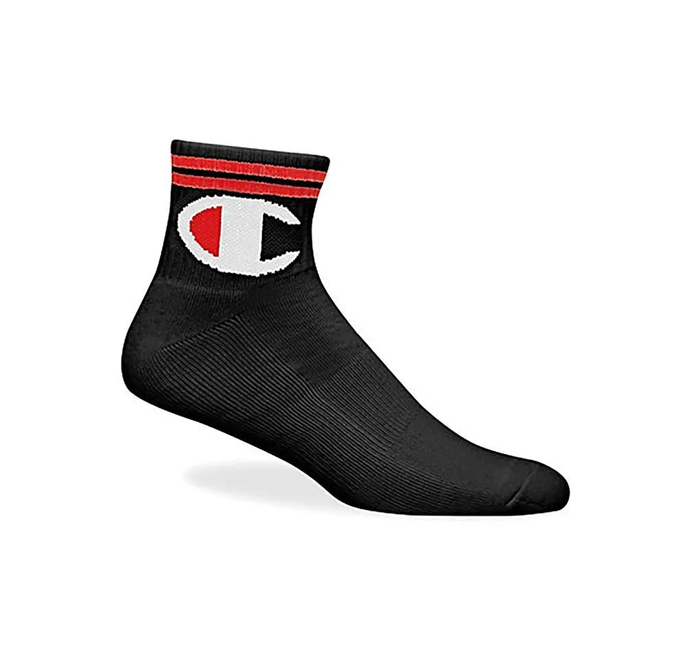 Champion LIFE Men's Athletic Life-C Logo Ankle Socks
