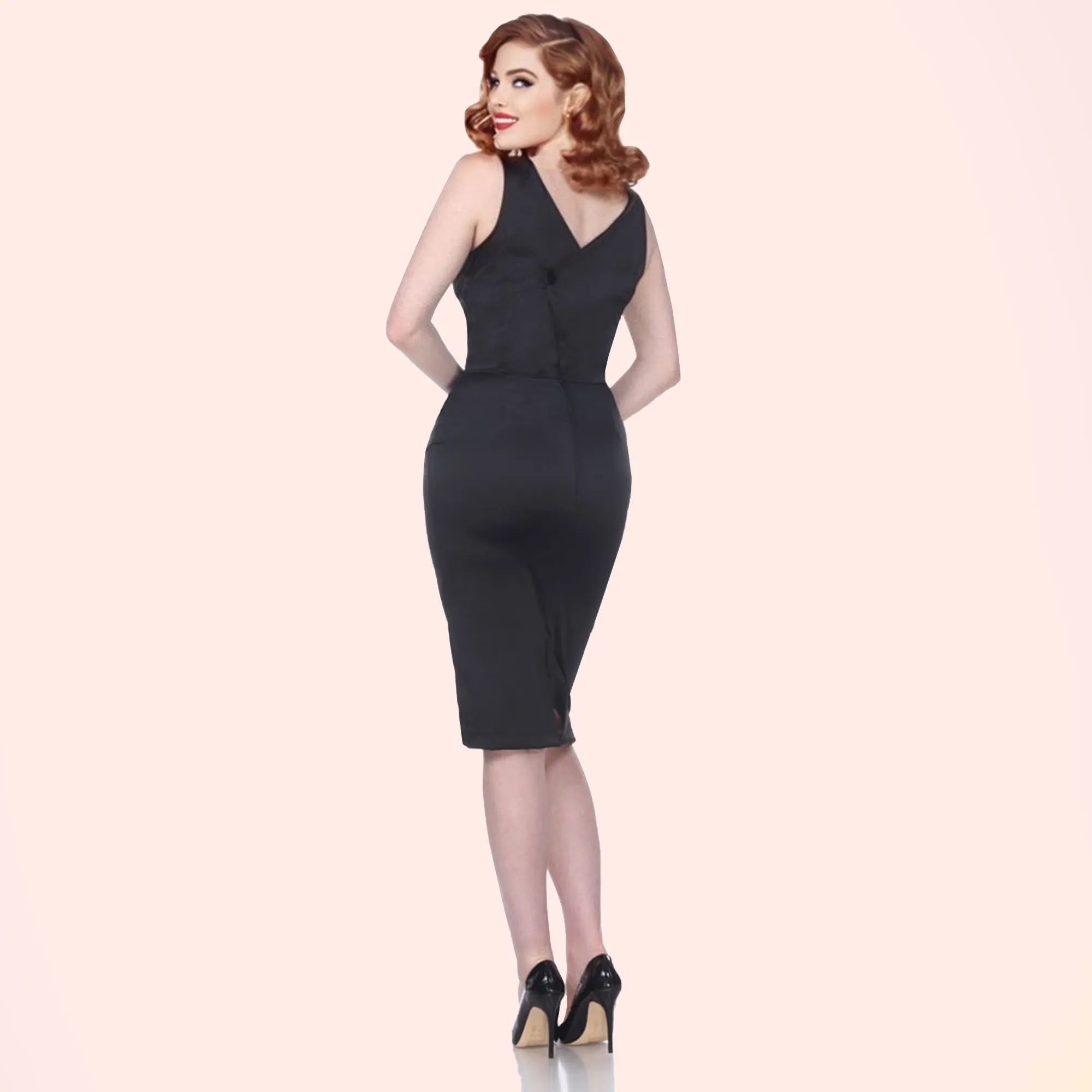 Claudia Button Back Pencil Dress
