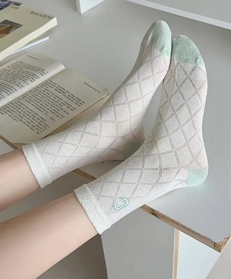 Cotton Frily Crew Socks | Mesh Socks with Ruffle | Cute Outfits