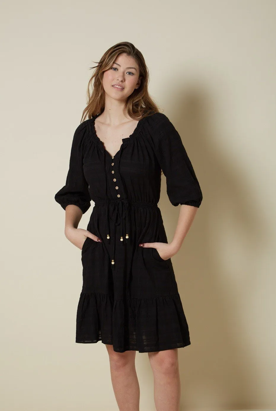 Demi Short Dress - Black