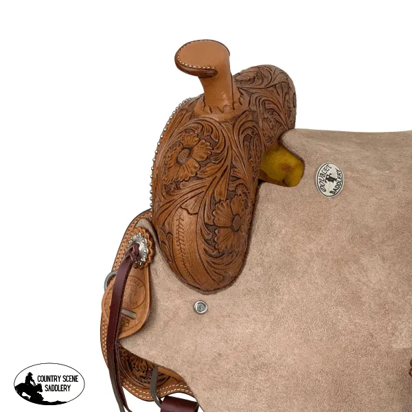 Double T Rustler's Rose Roper Style Saddle - 13 Inch
