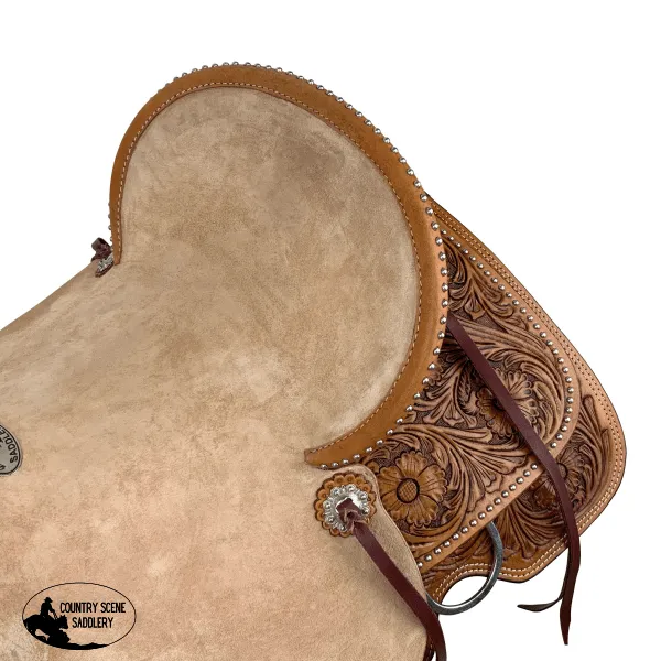 Double T Rustler's Rose Roper Style Saddle - 16 Inch