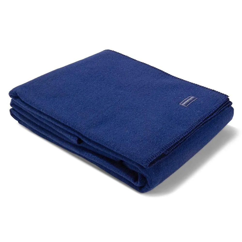 Factory Second Pure & Simple Wool Blanket - Admiral Blue