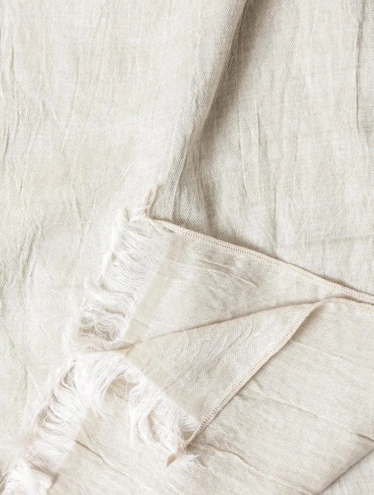 Haolu Cotton Wool Stole, Sand