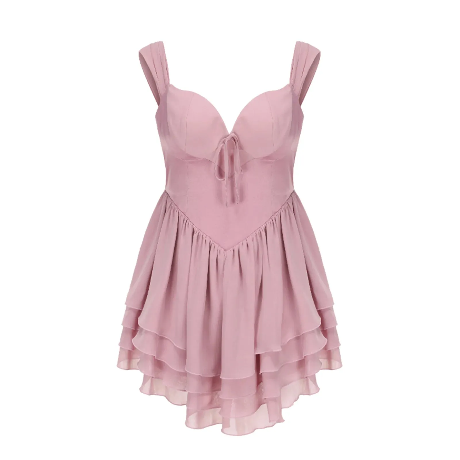 Joskaa hoco dresses Women's Summer Mini Corset Dress Sleeveless V-Neck Backless Slim Slip Dress Lolita Style Sweet Dress Club Streetwear