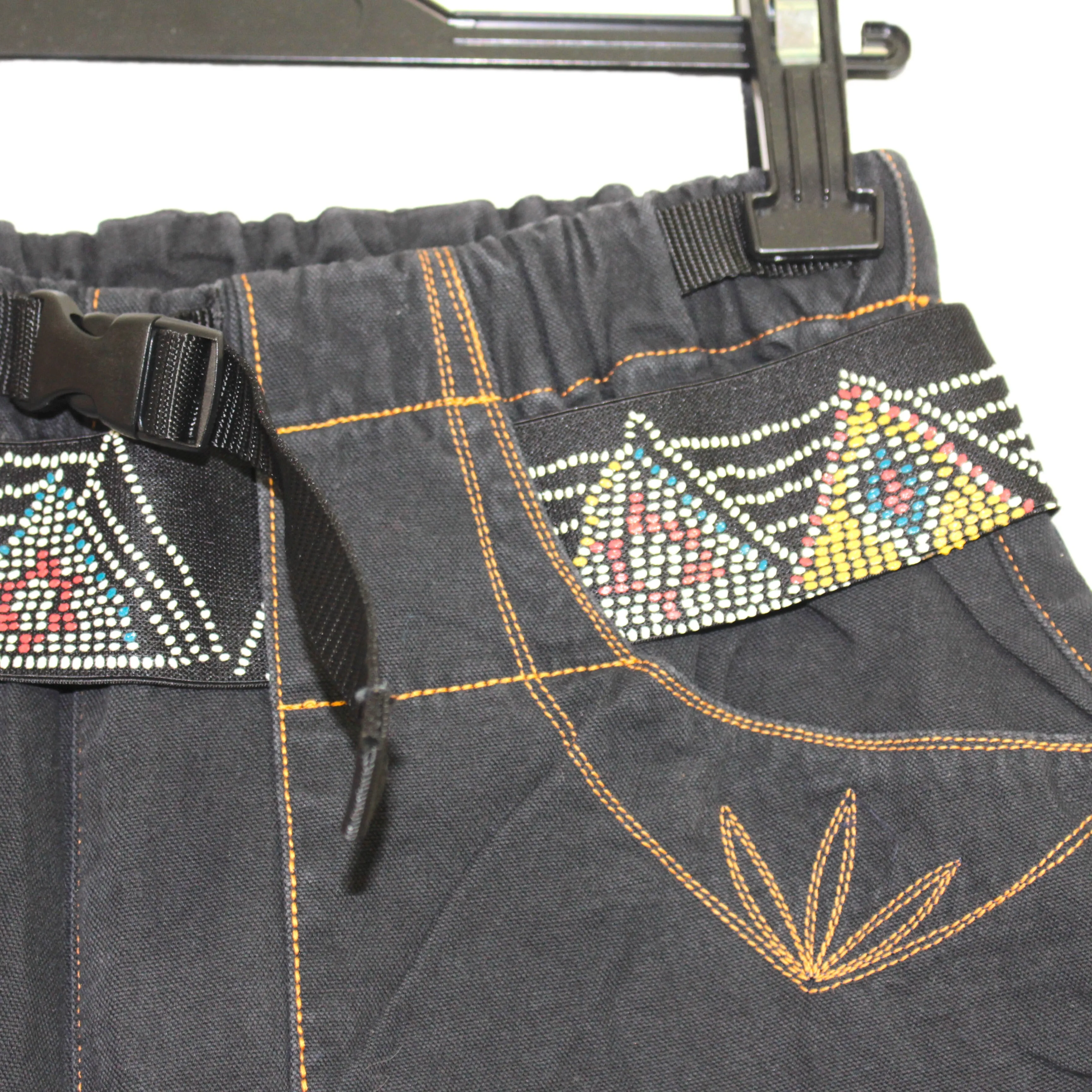 Kapital embroidered/belted utility pants 30
