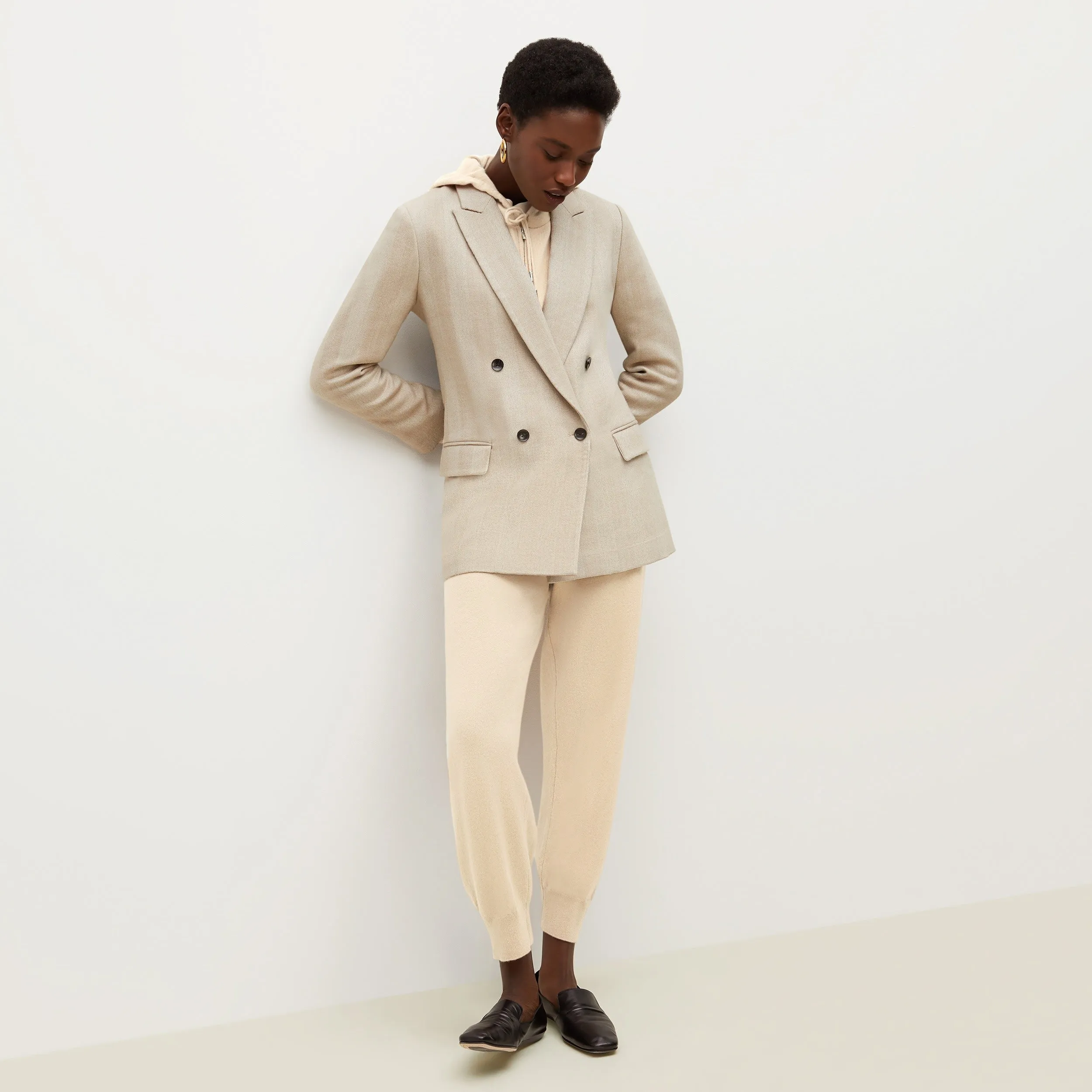 Keely Jogger - Cashmere :: Cream