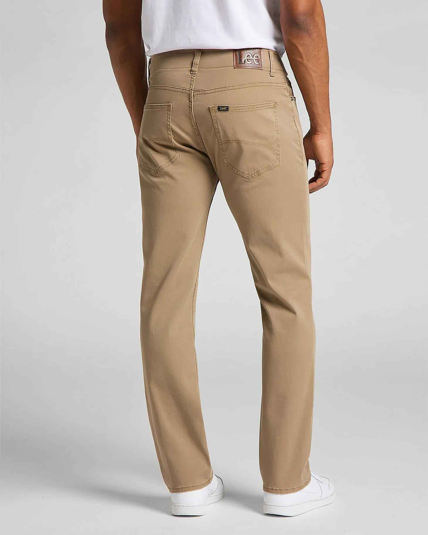 Lee Straight Fit Extreme Motion Mens Cotton Twill Trousers - Cougar