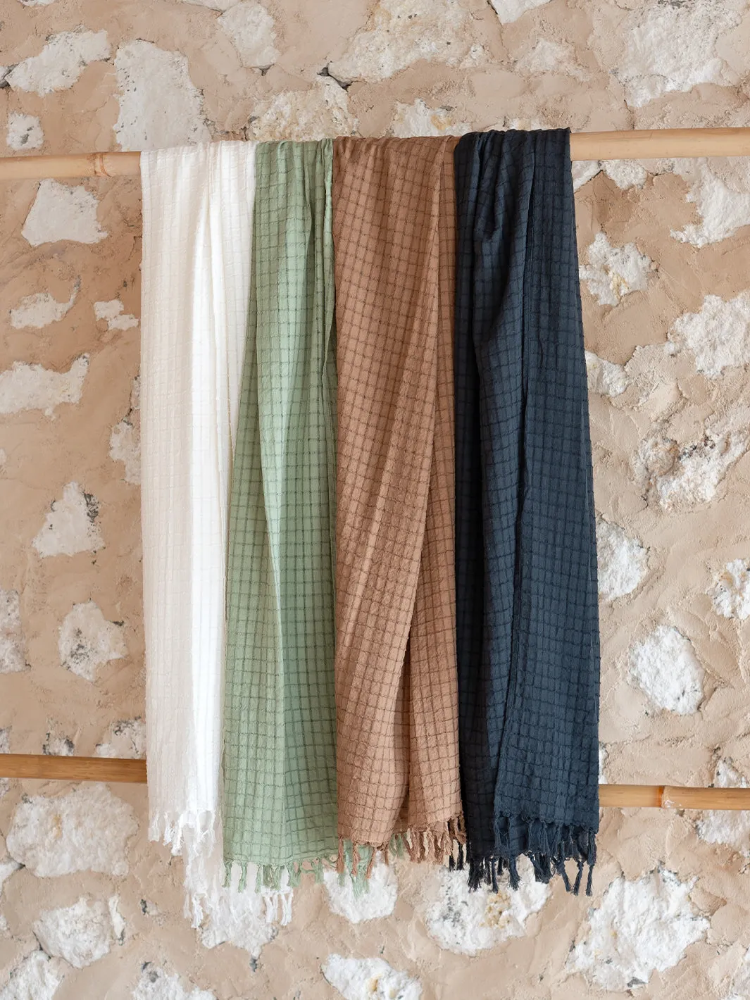 Lugano Cotton Scarf White