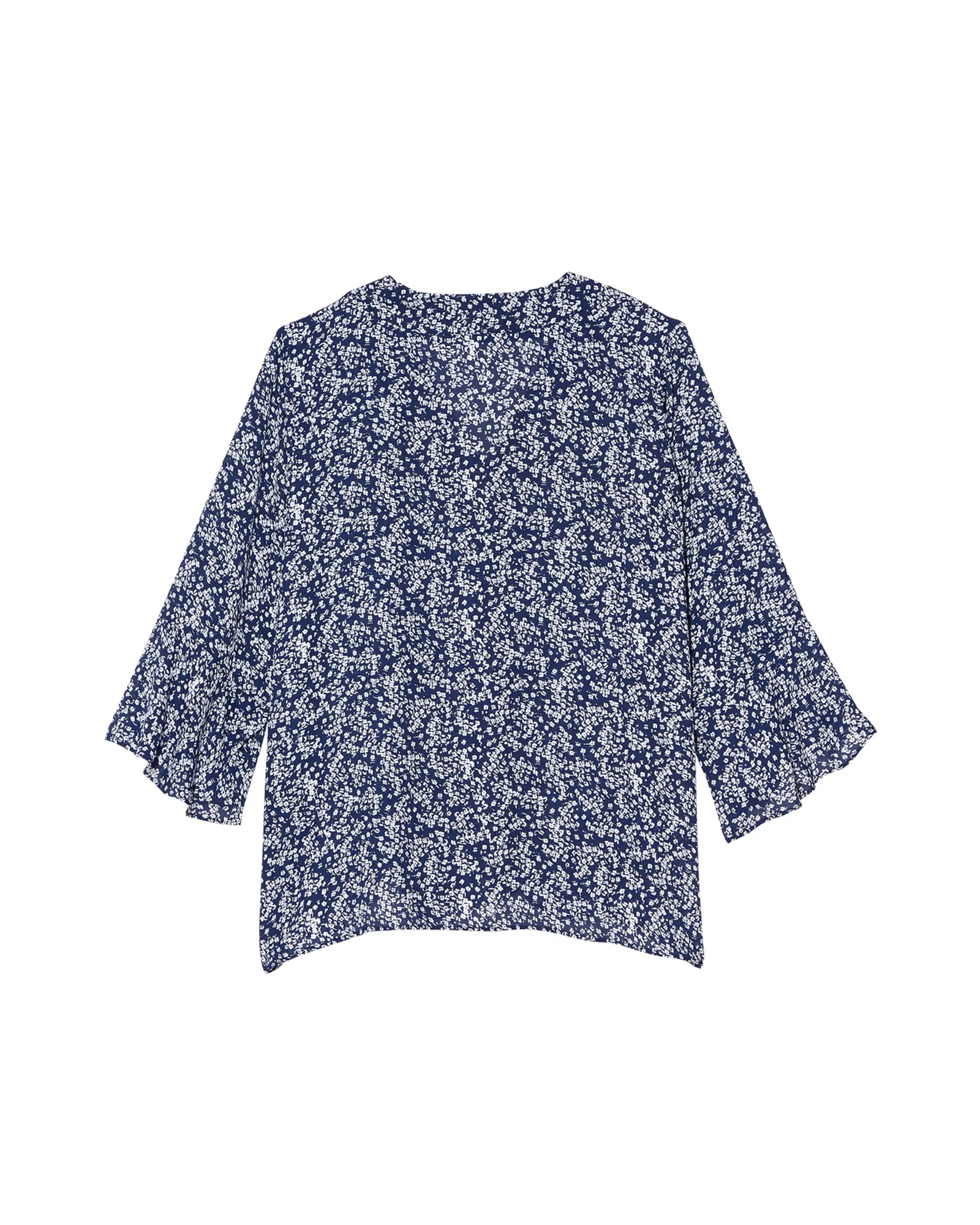 Magnolia Blouse | Navy / White