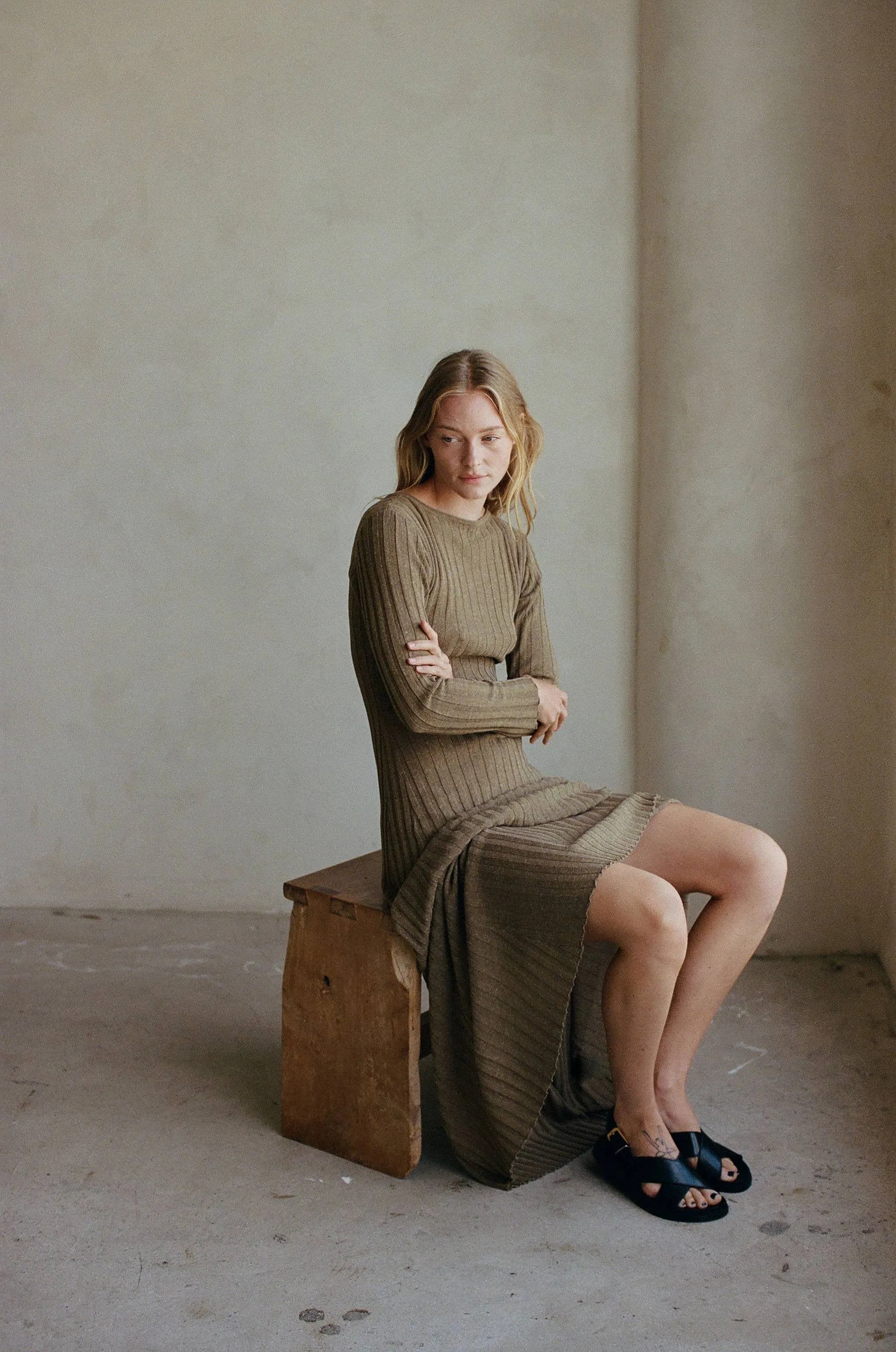 Mari Knit Dress - caramel