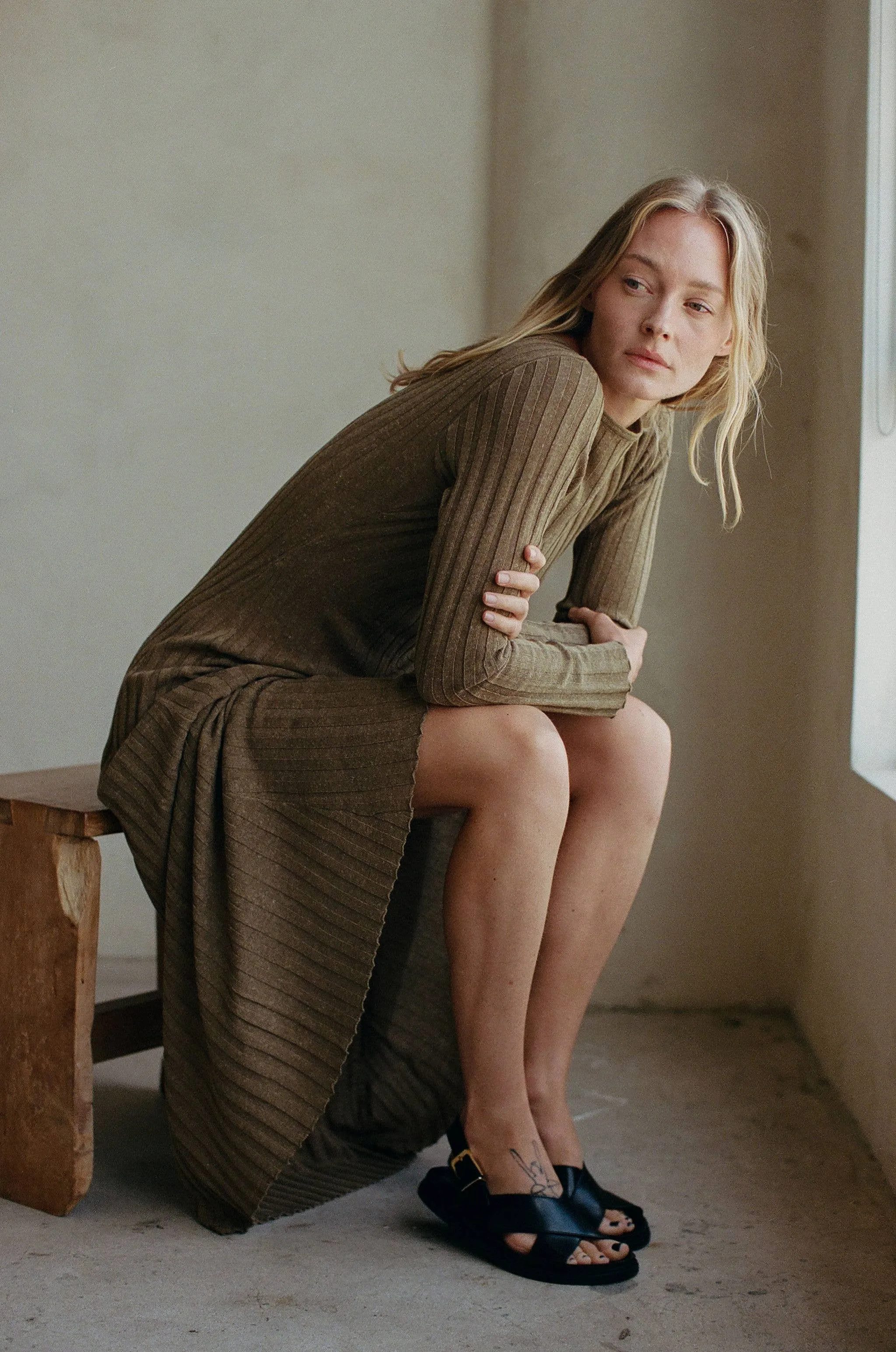 Mari Knit Dress - caramel