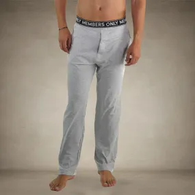 Men's Jersey Sleep Pant Logo Elastic - Grey - FINAL SALE
