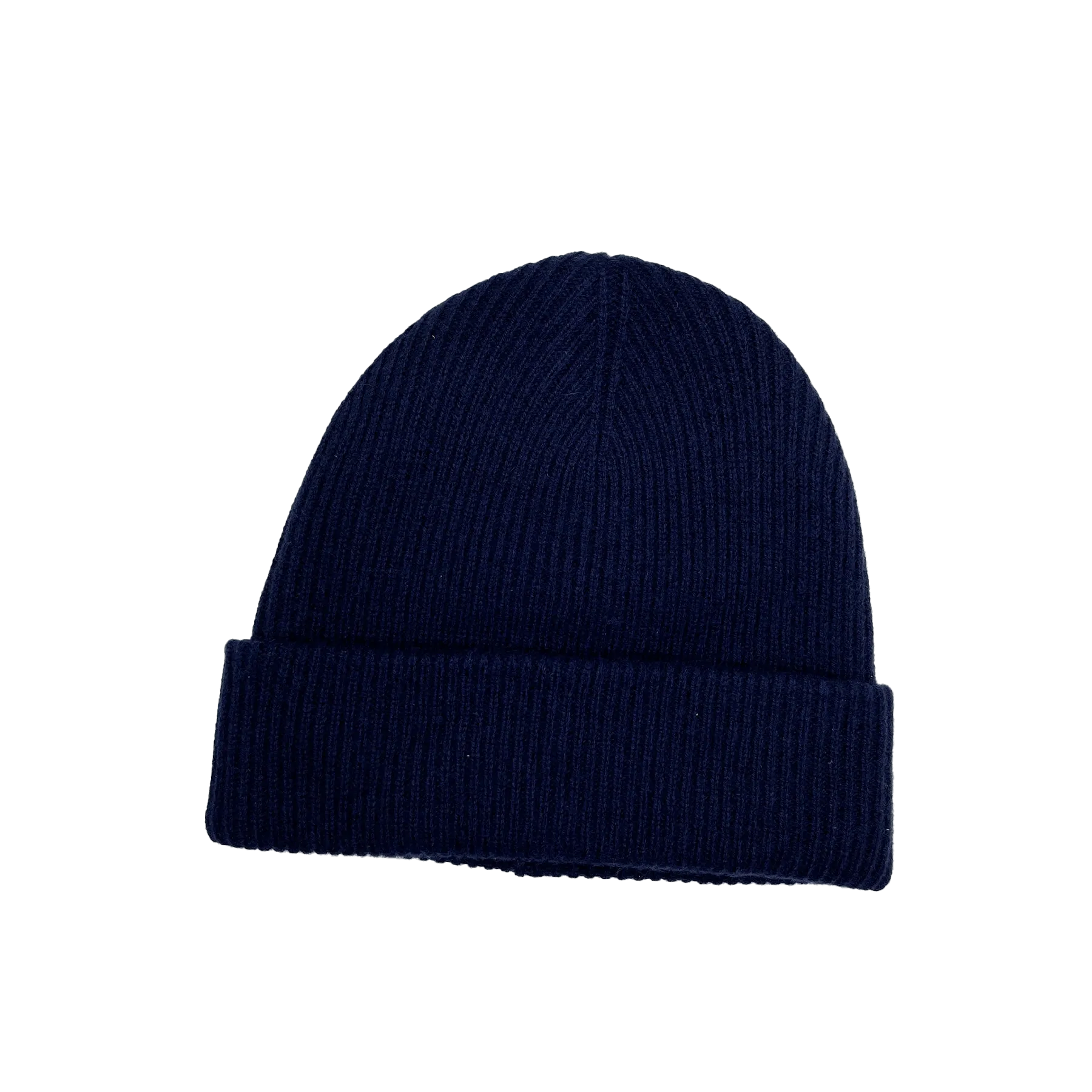 Merino Wool / Cashmere Beanie - Navy