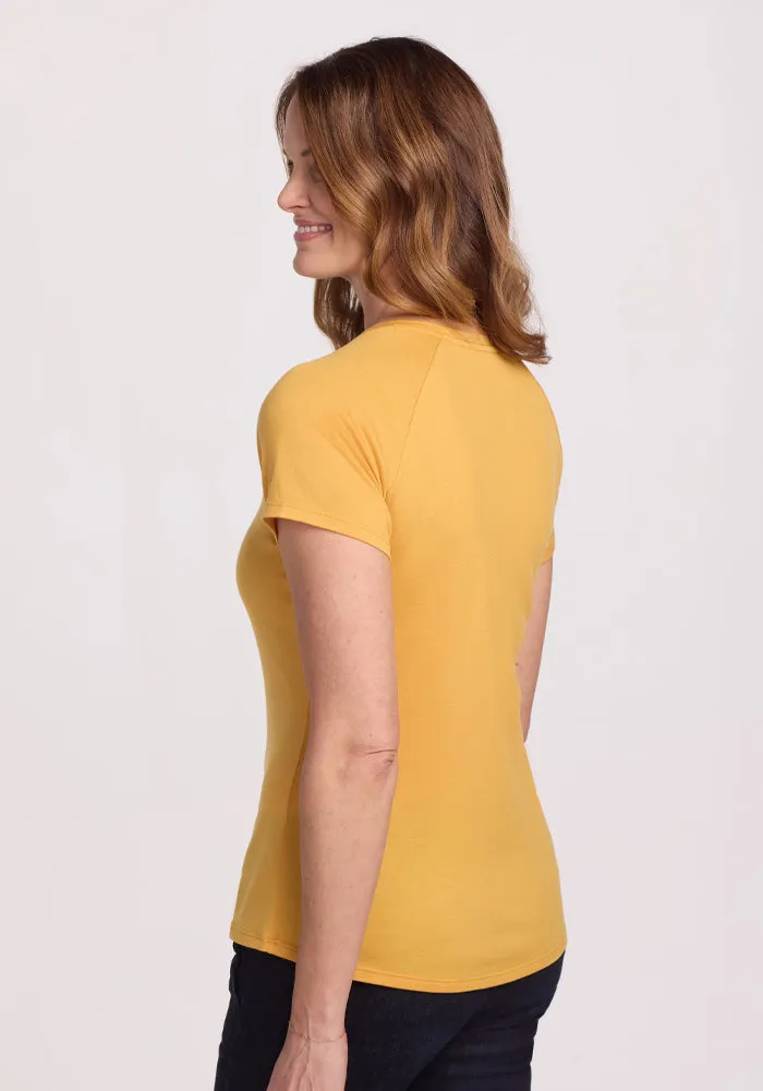 Mia V Neck - Marigold