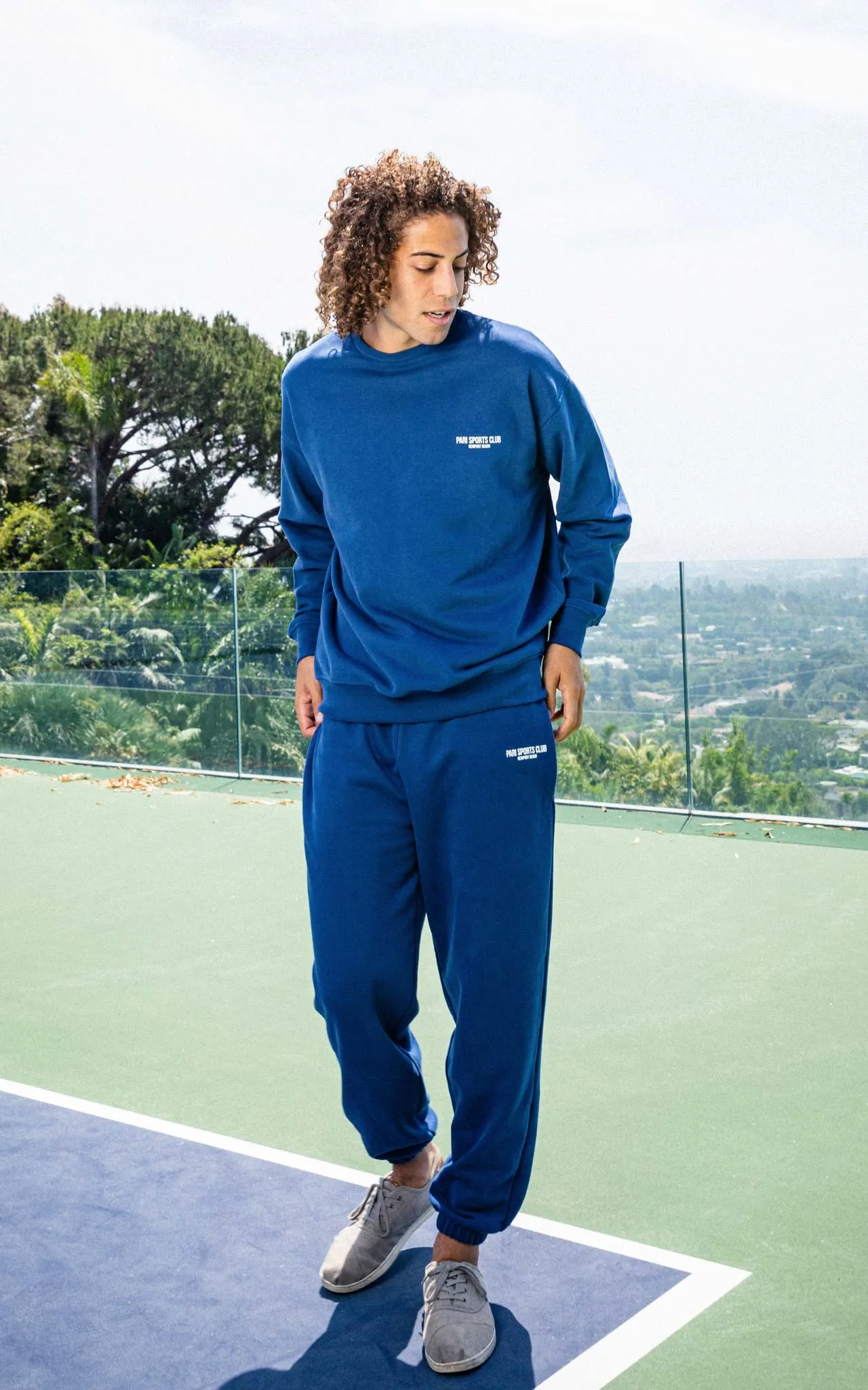 NAVY SPORTS CLUB SWEATPANTS