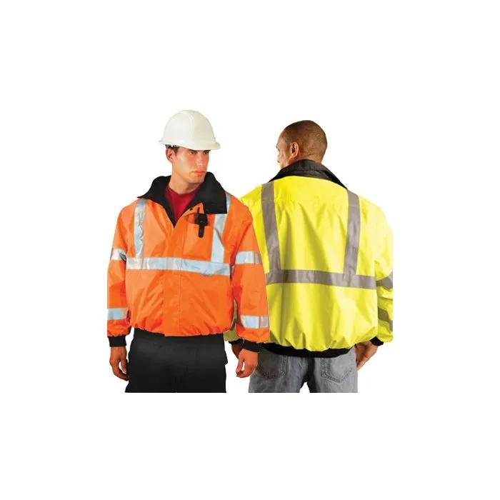 OccuLux High Visibility Bomber Jacket-Class 3 Color Yellow Size 2X