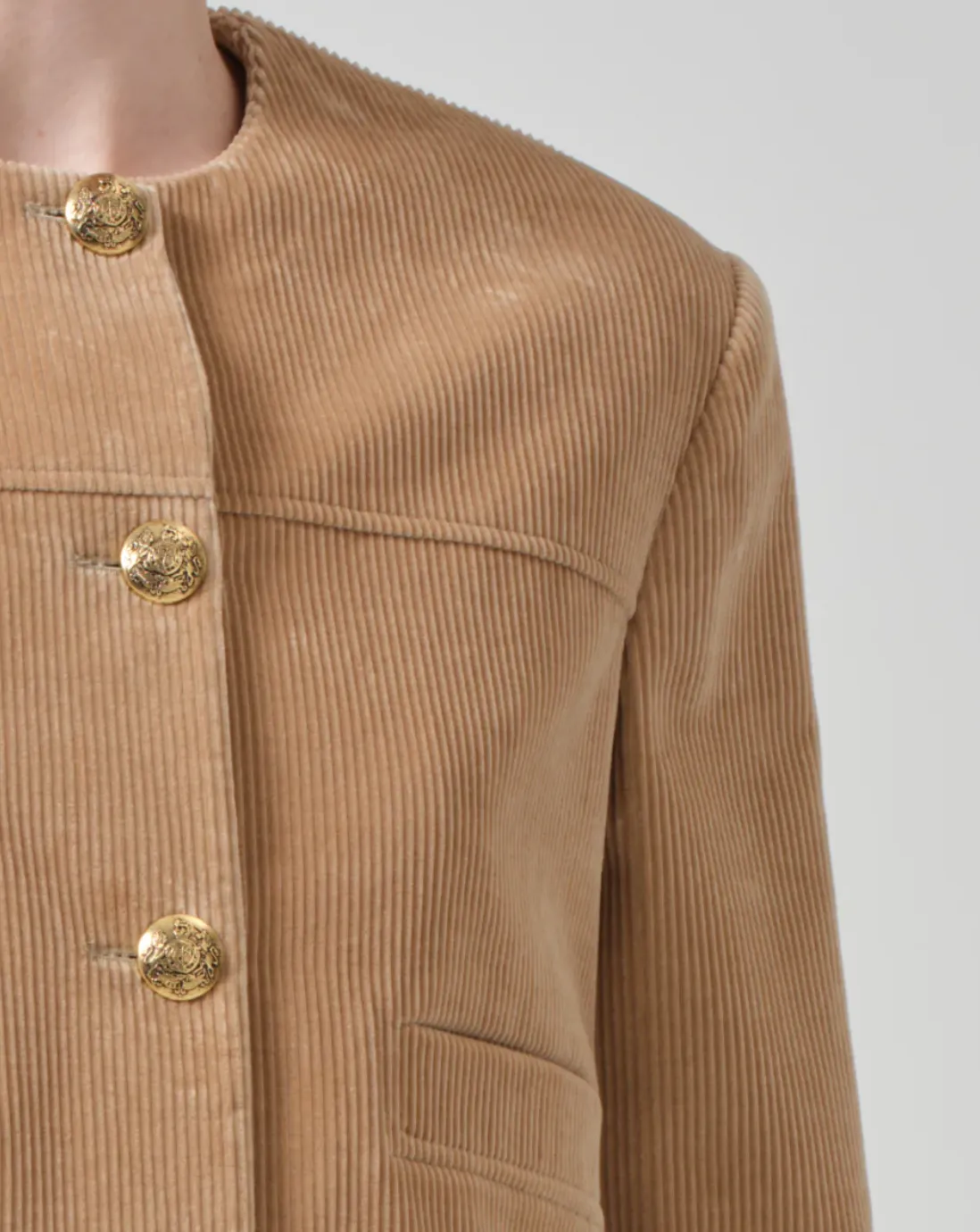 PIA CROPPED JACKET IN AMBRA