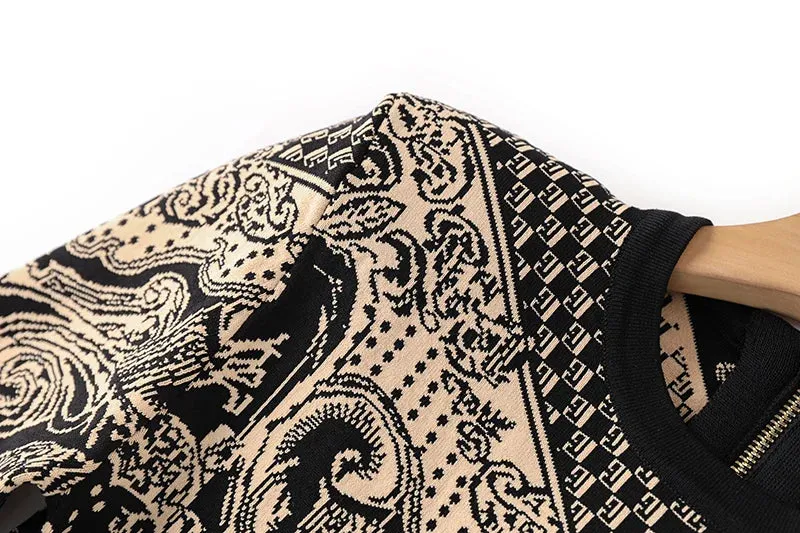 Pre Order:  Vintage Tribal Padded Midi Dress