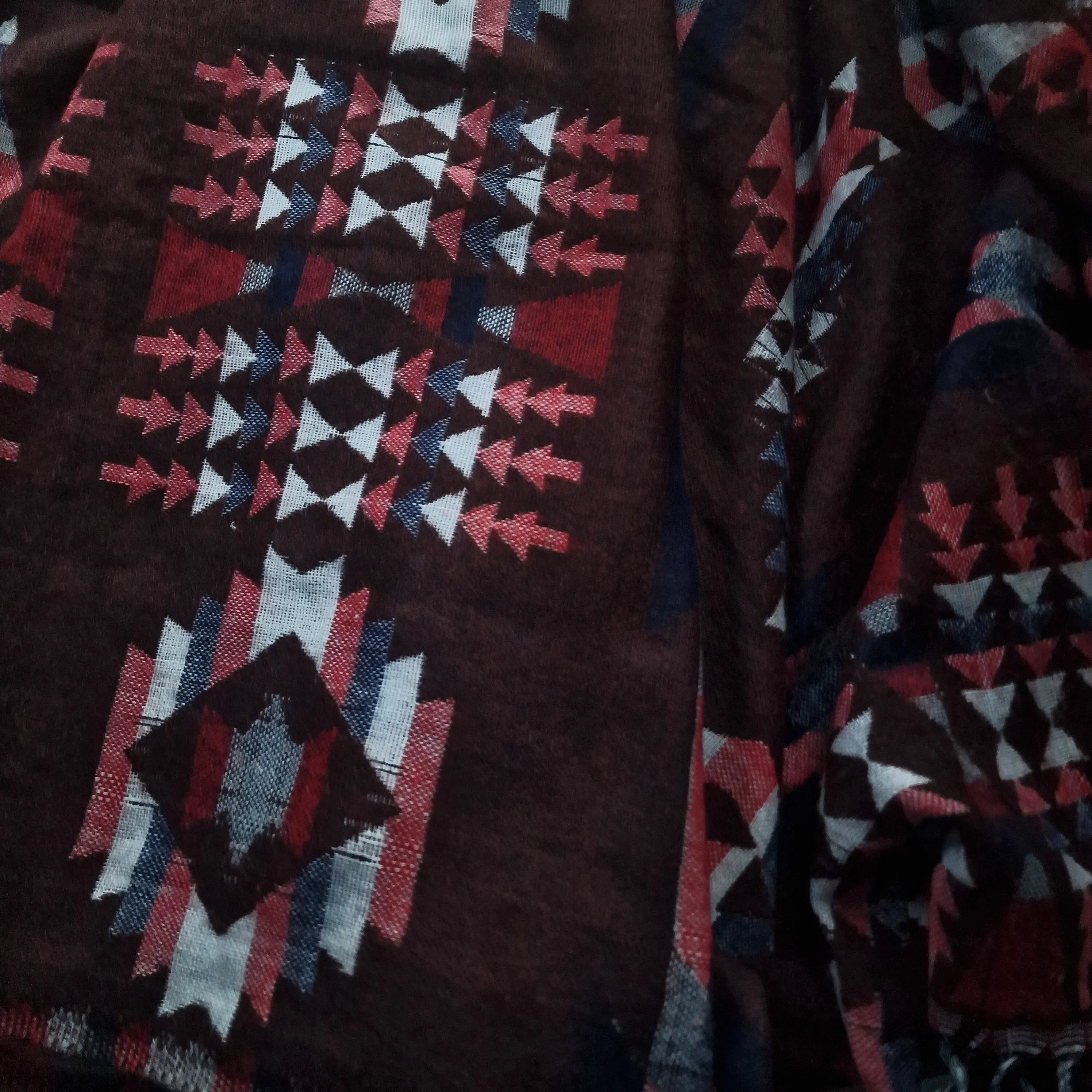 Radiant Tibet Shawl Blanket Brown