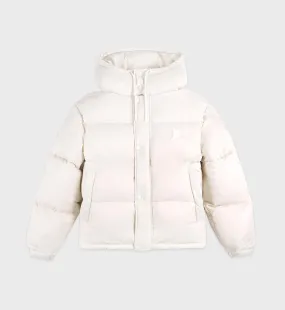 Running Woman Puffer Jacket - Off White