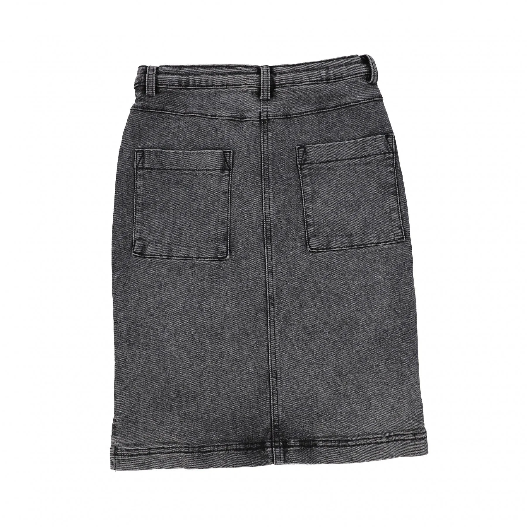 SOFT GALLERY BLACK DENIM WASH PENCIL SKIRT