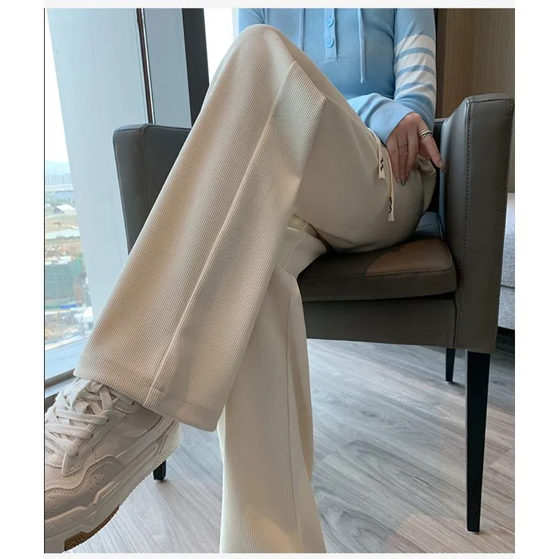 Solid Casual Plus Sports Loose Fit Sweatpants