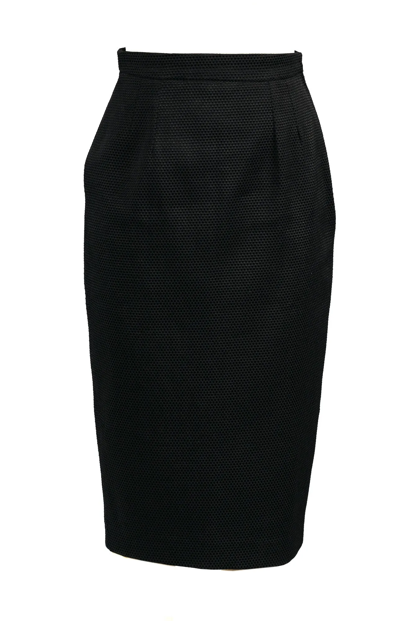 Textured High-waisted Pencil Skirt for All Seasons