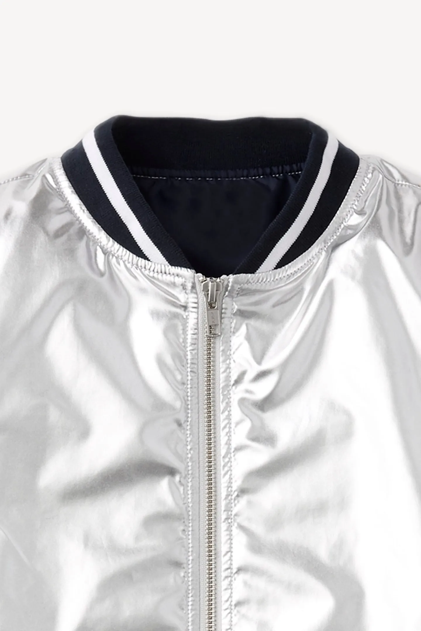 The Silver Bomber Jacket