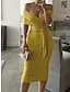 Two Piece Off The Shoulder Midi Dress