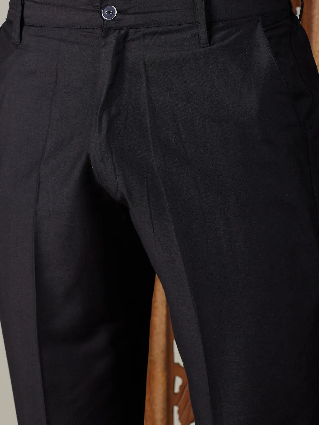Vastramay Black Georgette Kurta Pant Set