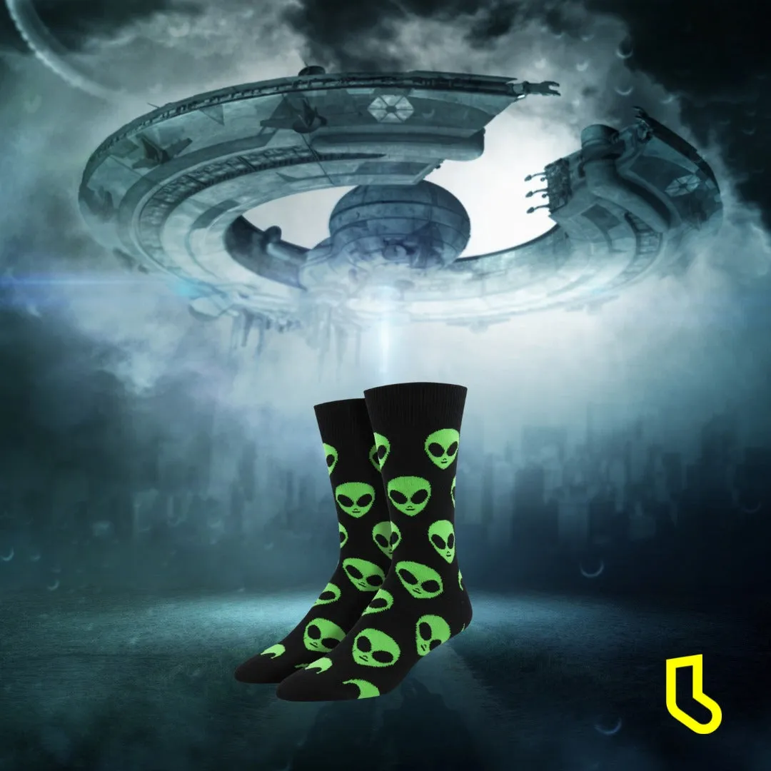 We Come In Peace Men's Crew Socks