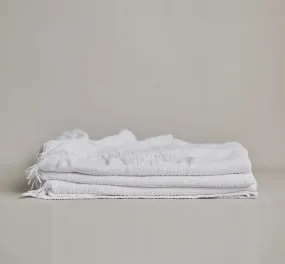 White Enes Cotton Throw