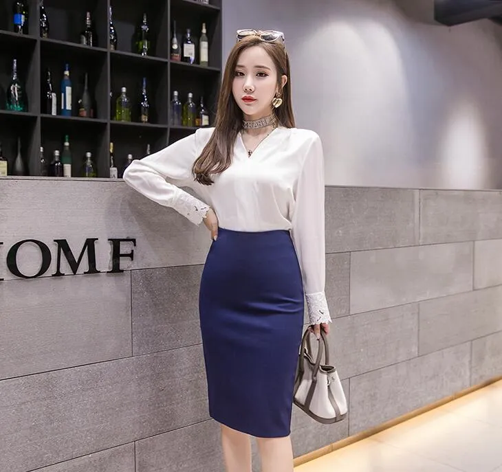 Wjczt New Hot Selling Office Ladies Wear Woman Skirts Womens Korean Fashion Casual Female OL Girls Cute Sexy Blck Skirt