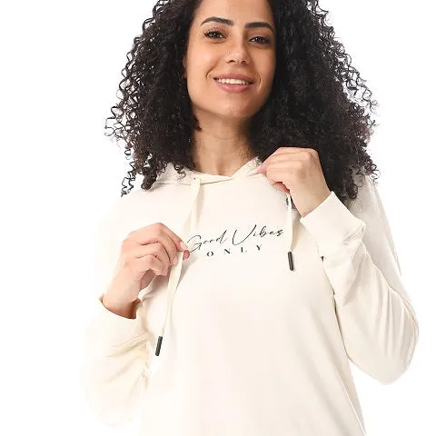 Women's Beige & Black Sweatpants - Stylish and Comfortable Lounge Bottoms